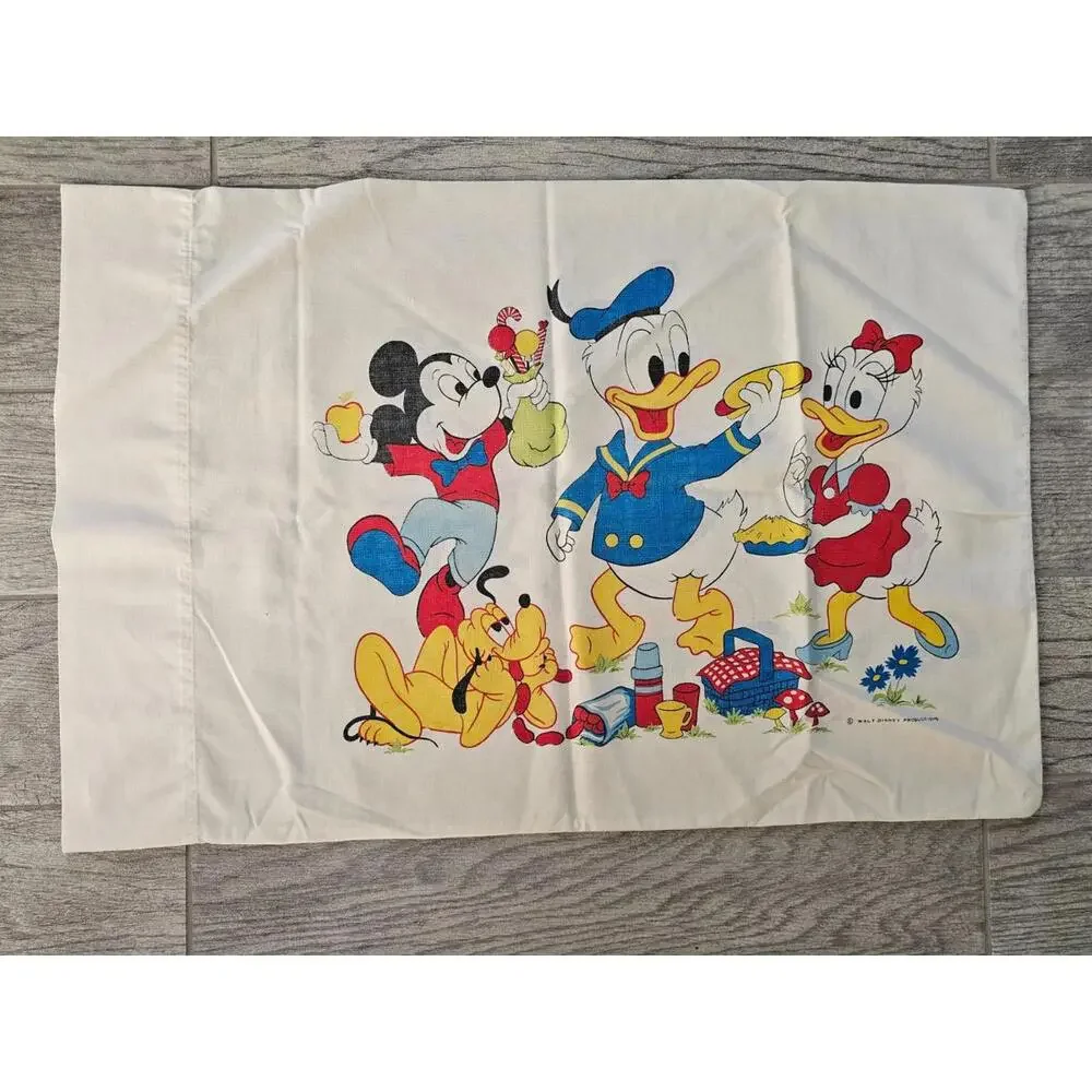 Vintage Walt Disney Productions Standard Pillowcase 42
